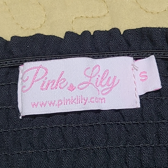 Pink Lily smocked fit flare layered dress size S - Picture 6 of 8